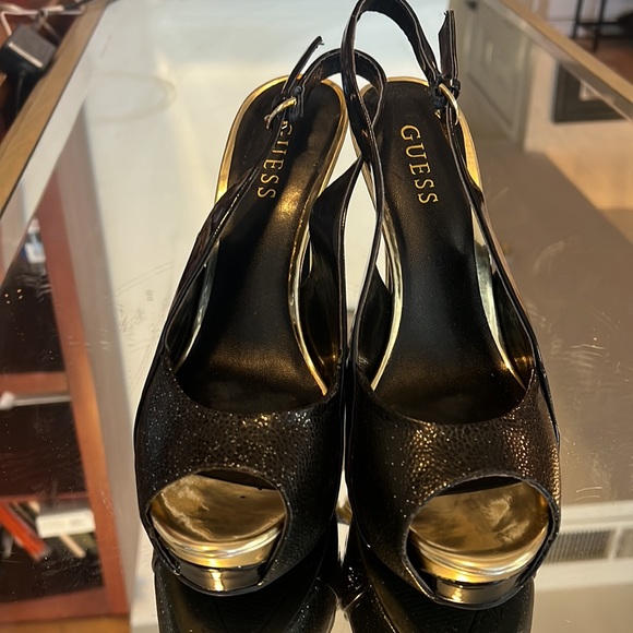 Guess Platform Sling-backs Size 9.5 - Picture 2 of 6